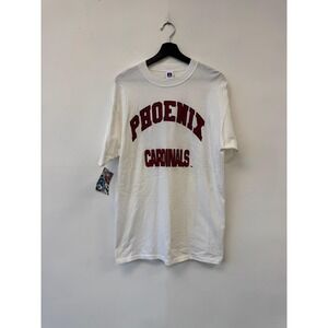 Vintage Phoenix Cardinals Shirt Mens Large White NFL Football 98 KUPD Promo 90s